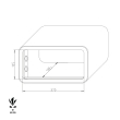 BASI mySafe 430 safe dimensional drawing - inner BASI mySafe 430 safe dimensional drawing - inner