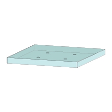 PRIOCAB floor pan with hole grid plate