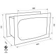 TECHNOSAFE TK/5 Wandtresor Maßzeichnung