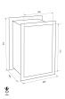 FORMAT Wega 70-380 faliszéf méretezett rajz FORMAT Wega 70-380 faliszéf méretezett rajz