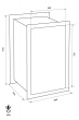 FORMAT Wega 80-500 wall safe dimensional drawing FORMAT Wega 80-500 wall safe dimensional drawing