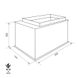 FORMAT BT 2 floor safe dimensional drawing FORMAT BT 2 floor safe dimensional drawing