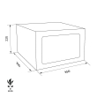 TECHNOSAFE 330/CH safe dimensional drawing