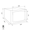 TECHNOMAX GOLD GMD/3 security safe dimensional drawing TECHNOMAX GOLD GMD/3 security safe dimensional drawing
