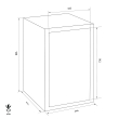 FORMAT Orion 70-410 euro grade burglary safe dimensional drawing FORMAT Orion 70-410 euro grade burglary safe dimensional drawing