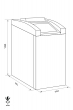 FORMAT Cash Collect 2020 euro grade burglary safe dimensional drawing
