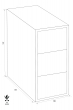FIREKING FK PRO 3-2144-2H fire resistant filing cabinet dimensional drawing FIREKING FK PRO 3-2144-2H fire resistant filing cabinet dimensional drawing