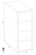 FIREKING FK PRO 4-2157-2H fire resistant filing cabinet dimensional drawing FIREKING FK PRO 4-2157-2H fire resistant filing cabinet dimensional drawing