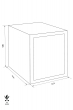 ROYAL R15 fire resistant document safe dimensional drawing