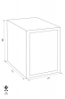 ROYAL R20 fire resistant document safe dimensional drawing
