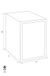 ROYAL R25 fire resistant document safe dimensional drawing