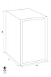 ROYAL R30 fire resistant document safe dimensional drawing