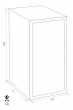 ROYAL R40 fire resistant document safe dimensional drawing