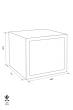 ROYAL R10PL fire resistant document safe dimensional drawing