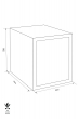 ROYAL R15PL fire resistant document safe dimensional drawing