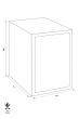 ROYAL R25PL fire resistant document safe dimensional drawing
