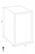 ROYAL R30PL fire resistant document safe dimensional drawing