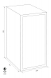 ROYAL R40PL fire resistant document safe dimensional drawing