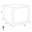 GOLD GTA/5 combined fire resistant document safe dimensional drawing GOLD GTA/5 combined fire resistant document safe dimensional drawing