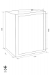 GST-ISS Köln 44004 combined fire resistant document safe dimensional drawing GST-ISS Köln 44004 combined fire resistant document safe dimensional drawing