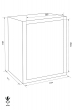 GST-ISS Köln 44004 combined fire resistant document safe dimensional drawing