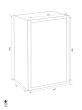 GST-ISS Köln 44102 combined fire resistant document safe dimensional drawing