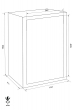 GST-ISS Wuppertal 44505 combined fire resistant document safe dimensional drawing GST-ISS Wuppertal 44505 combined fire resistant document safe dimensional drawing