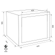 GST-ISS Wien 44700 combined fire resistant document safe dimensional drawing GST-ISS Wien 44700 combined fire resistant document safe dimensional drawing