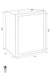 GST-ISS Wien 44703 combined fire resistant document safe dimensional drawing GST-ISS Wien 44703 combined fire resistant document safe dimensional drawing