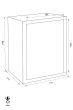 GST-ISS Wien 44703 combined fire resistant document safe dimensional drawing