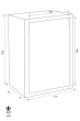 GST-ISS Wien 44704 combined fire resistant document safe dimensional drawing GST-ISS Wien 44704 combined fire resistant document safe dimensional drawing