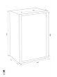 GST-ISS Wien 44753 combined fire resistant document safe dimensional drawing