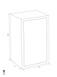 GST-ISS Rom-Lido 44804 combined fire resistant document safe dimensional drawing