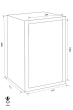 GST-ISS Prag 46102 combined fire resistant document safe dimensional drawing GST-ISS Prag 46102 combined fire resistant document safe dimensional drawing