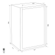 GST-ISS Prag 46103 combined fire resistant document safe dimensional drawing GST-ISS Prag 46103 combined fire resistant document safe dimensional drawing