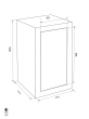FORMAT Paper Star Plus 2 combined fire resistant document safe dimensional drawing