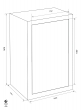 FORMAT Paper Star Plus 4 combined fire resistant document safe dimensional drawing