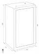 FORMAT Paper Star Plus 5 combined fire resistant document safe dimensional drawing FORMAT Paper Star Plus 5 combined fire resistant document safe dimensional drawing