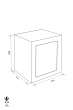 SUN DES-045 fire resistant data safe dimensional drawing SUN DES-045 fire resistant data safe dimensional drawing