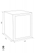 TECHNOFIRE 070SDE fire resistant data safe dimensional drawing