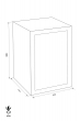 TECHNOMAX SEKUR LARGE SMK/8 weapon cabinet dimensional drawing TECHNOMAX SEKUR LARGE SMK/8 weapon cabinet dimensional drawing