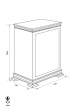 TECHNOMAX EVOLUTION ESC/950 wood covered weapon cabinet dimensional drawing TECHNOMAX EVOLUTION ESC/950 wood covered weapon cabinet dimensional drawing