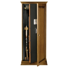 TECHNOSAFE TCE/10L wood covered weapon cabinet