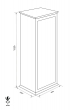 TECHNOMAX EVOLUTION EHC/1500FT wood covered weapon cabinet dimensional drawing TECHNOMAX EVOLUTION EHC/1500FT wood covered weapon cabinet dimensional drawing