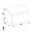 HOTEL LINE TECHNOSAFE 730/AMP hotel safe dimensional drawing HOTEL LINE TECHNOSAFE 730/AMP hotel safe dimensional drawing