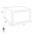 HOTEL LINE TECHNOSAFE Technomax ADC/728 hotel safe dimensional drawing HOTEL LINE TECHNOSAFE Technomax ADC/728 hotel safe dimensional drawing
