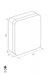 MULTIBRAND RL 20 key cabinet dimensional drawing MULTIBRAND RL 20 key cabinet dimensional drawing