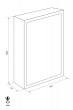 MULTIBRAND GG 780 key cabinet dimensional drawing