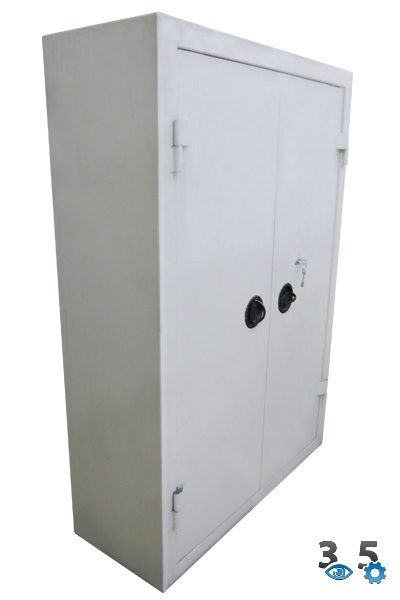 MULTIBRAND Bovas Dokumentenschrank BE, 2-türig, grau