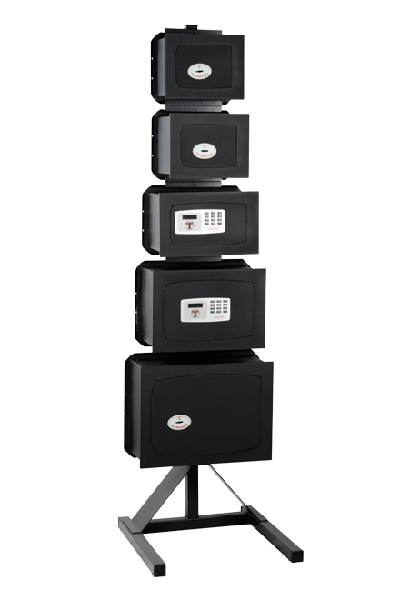 TECHNOMAX FA-5-F széf állvány, technosafe faliszéfekhez, 5 hely